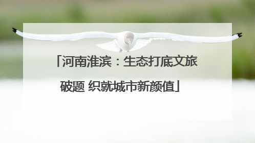 河南淮滨：生态打底文旅破题 织就城市新颜值